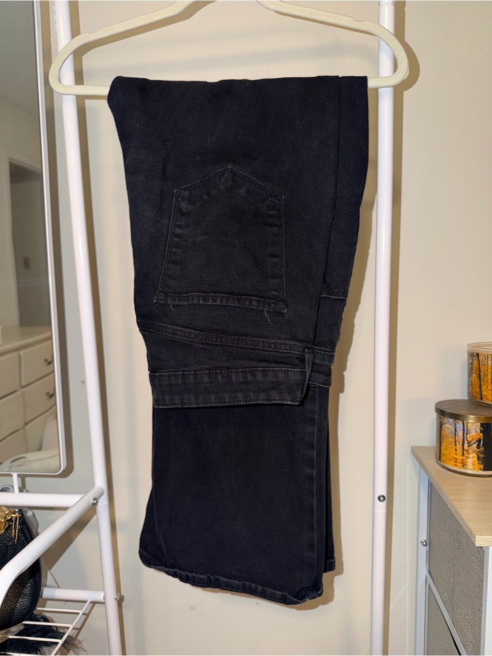 Old Navy Black High-Rise Wow Flare Jeans